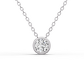 Round Solitaire Pendant Necklace